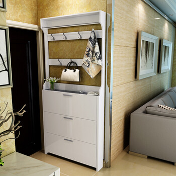 门外鞋柜薄鞋柜翻斗烤漆鞋柜小户型大容量鞋柜简约现代玄关柜柜子鞋柜