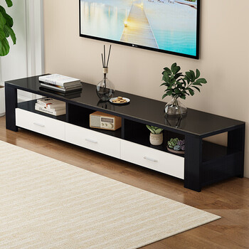 洁锐驰电视柜茶几组合柜套装现代简约客厅小户型钢化玻璃电视柜实木地