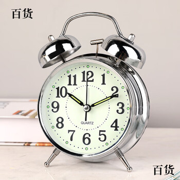 昂朗anglang男孩夜光小闹钟夜灯一体专用学生用闹铃家用强力叫醒儿童