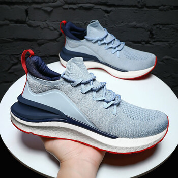 小米米家跑步鞋男4代飞织透气休闲鞋学生潮流秋季小米米家运动鞋男