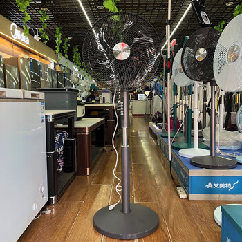 优菲特电风扇静音落地扇纯铜电机循环扇实体商场同款f1616钛金灰