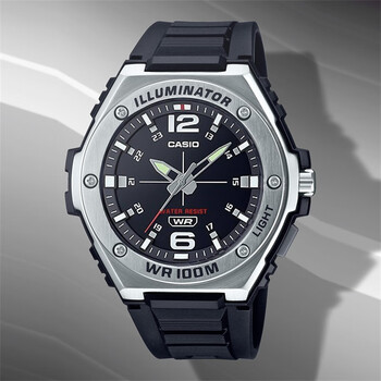 卡西欧(casio)手表 时尚运动男表 潮流休闲防水学生电子表mwa-100hd-1