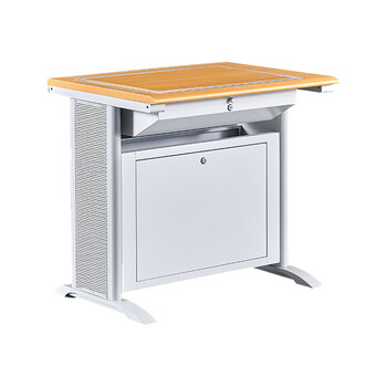 sdlh 翻转电脑桌培训桌 单人半嵌入式翻转桌教室机房桌800*600*750mm