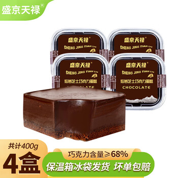 盛京天禄熔岩芝士巧克力蛋糕100g盒子甜点面包早餐下午茶糕点休闲零食 100g*4盒