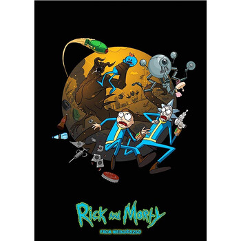 瑞克和莫蒂海报海报rickandmorty科幻动画宿舍自粘贴纸装饰画房间定制