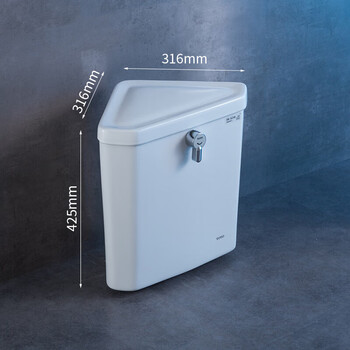 totom日本toto蹲便器冲水箱厕所蹲便器三角墙角水箱挂墙式 蹲便器水箱