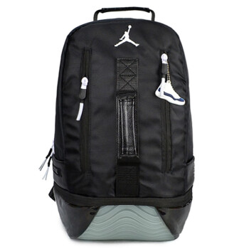 新款双肩包中学生男aj11书包运动包女背包大容量 aj11黑红色 aj11黑色