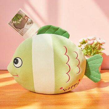 可爱金鱼毛绒玩具公仔创意小鱼玩偶鲨鱼布娃娃毛绒玩具儿童礼物生日