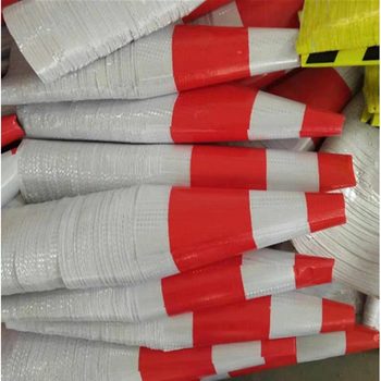 定制路锥套反光套方锥圆锥套锥形桶晶格膜雪糕桶皮地锥套路障贴纸高速