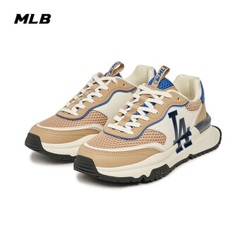 男女情侣撞色网面休闲跑步鞋同款运动老爹鞋23春夏新款 mlb洛杉矶道奇