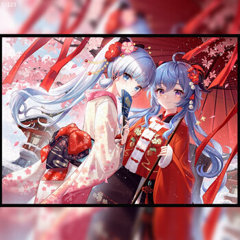 森尼熊原神拼图胡桃 木质拼图1000片500片300带框玩具动漫二次元周