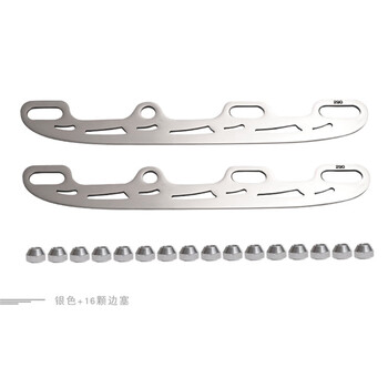 鞋冰刀片冰球刀速滑互换溜冰鞋轮滑鞋冰刀片 银色刀片(成人款290mm)