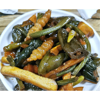 500g酱菜下饭菜东北地环辣椒黄瓜什锦腌制小咸菜 酱油腌制八宝/2袋