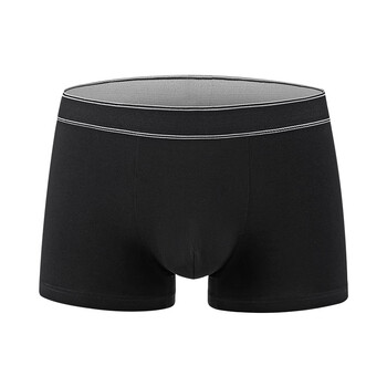 wassup beach男士内裤透气平角裤男生底裤新疆棉男士四角内裤 黑色 xl