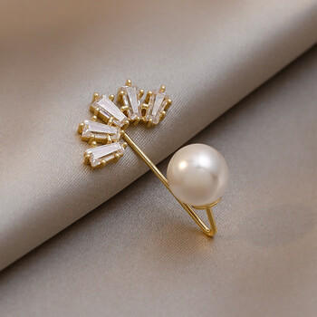 尚之之珍珠胸针女防走光扣新款小众设计感网红衣服配饰气质珍珠胸针