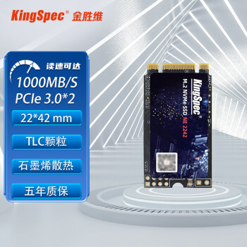 金胜维（KingSpec） PCIe M.2 NVMe 2242 T480/X280 SSD固态硬盘 【2242】PCIe NVMe  1TB NVMe M.2