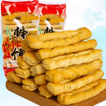 京尊达陕西蒲城特产棒棒馍咸味小吃让胃舒服的食品宿舍烤馍儿童零食