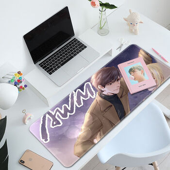 学生桌垫高考超大号鼠标垫碎玉投珠定制办公电脑键盘垫 awm【a-773】