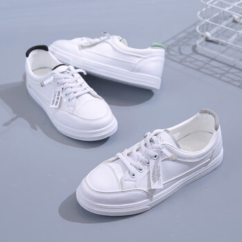 女鞋女士小白鞋百搭简约风平底休闲鞋春秋款甄萌升级款内里柔软脚感更