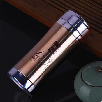 富光大容量紫砂杯内胆过滤保温杯茶杯带盖水杯养生杯男礼品杯免费刻字