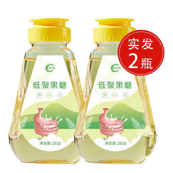 糖城糖低聚果糖浆益生元益生菌肠道肠胃便便糖浆低聚果糖502克251g2瓶