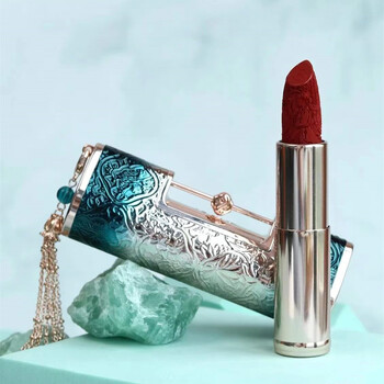 花西子同心锁口红花隐星穹雕花浮雕防水不掉色礼盒套装情人节礼物送