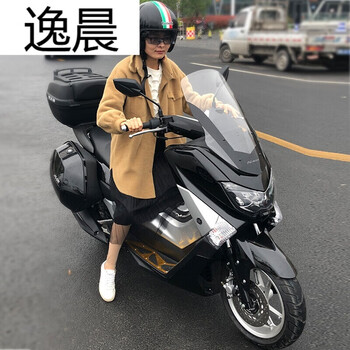 150大型踏板助力摩托车省油旅行女装车本田款式白色电喷国四标准版