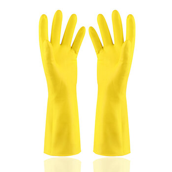 小孩洗碗手套儿童家务手套防护薄款乳胶小号洗碗女橡胶耐用厨房防水