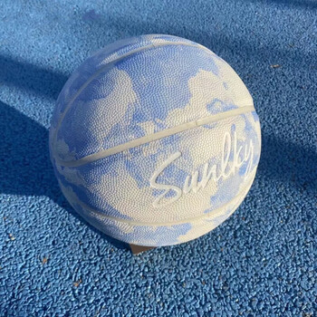 钢颜手感好的篮球 高颜值7号6号篮球软皮耐磨防滑高质量球训练比赛中