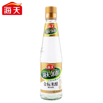 海天金标米醋450ml瓶装 酿造食醋 厨房调料 凉拌 小炒厨房调味品 450