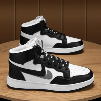 欧文言aj男鞋春秋季新款高帮鞋男百搭莆田休闲板鞋透气国潮运动鞋篮球