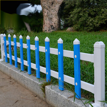 pvc塑钢护栏草坪花园围栏户外院墙塑料栅栏学校绿化带栏杆隔离栏天