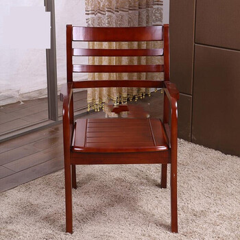 实木椅子老人靠背椅带扶手家用木质木头椅休闲餐椅休闲卧室实木老人椅