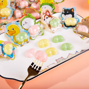 晨臻 网红屁屁软糖恶搞糖果搞笑qq糖蜜桃立体糖卡通造型创意糖休 新