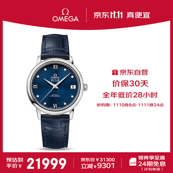 欧米茄（OMEGA）瑞士手表 碟飞系列机械女表 424.13.33.20.53.001