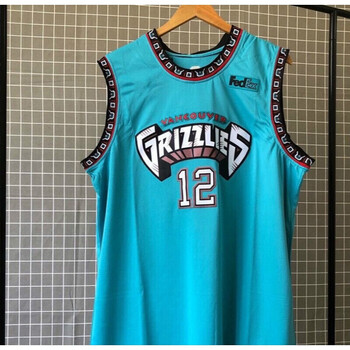 韵莲璐滕讯体育同款灰熊12号莫兰特篮球服复古绿色新面料刺绣球衣灰熊