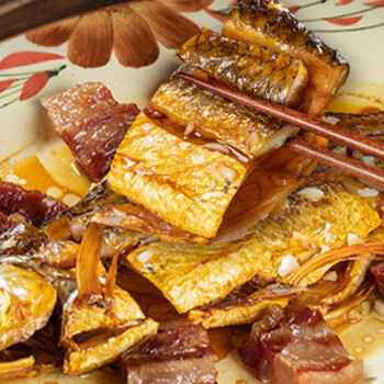 腊鱼腌制风干鱼广东特产大顺德鲮鱼干干货淡水鱼干下饭菜风干腌制400g