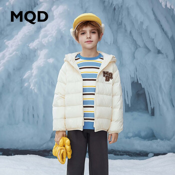 MQD 马骑顿 三防轻薄羽绒服童装男女童鹅绒羽绒服冬季款