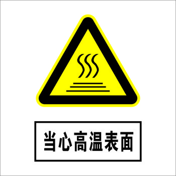 安全用电生产安全仓库车间标语标示警告标志牌pvc塑料板 当心高温表面