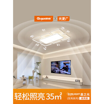 丽朵灯饰顾家客厅主灯大气2024新款护眼吸顶灯现代简约全光谱中山全屋