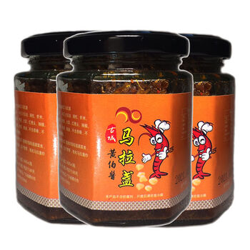 马拉盏酱160g瑤柱虾米酱 炒饭炒荤菜 东南亚风味调味酱料 三罐装