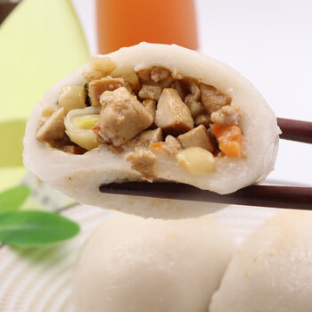 德祥隆温岭咸圆(生坯)糯米圆 猪肉糯米团 台州特产农家小吃糕点饭店