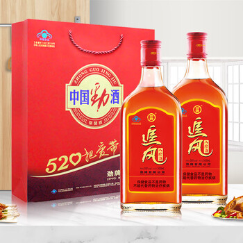 追风八珍酒500ml劲酒出品38度劲牌追风八珍酒500ml2瓶含五加皮追风500