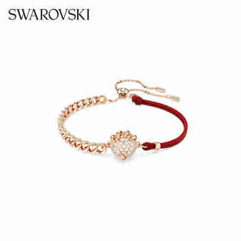 施华洛世奇（SWAROVSKI）【品牌直供】玲龙爪爪红绳手链 女士手链生日礼物 5675841