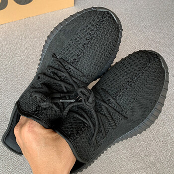 椰子鞋女椰子鞋350真爆纯白天使冰淇淋满天星三杠男女运动跑步鞋纯黑