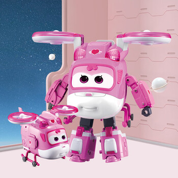 奥迪双钻飞侠玩具乐迪小爱声光装备儿童变形玩具 机器人 740924超级