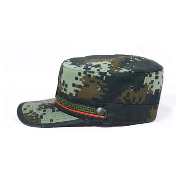 越豹荒漠迷彩帽子作训帽子战术帽子军训帽平顶鸭舌帽 林帽(带帽徽) 59