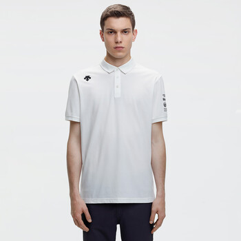 迪桑特(descente) tough 男士运动休闲短袖polo 白色-wt 2xl_(185