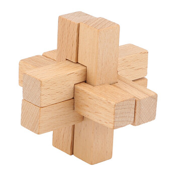 新年礼物鲁班锁魔球四方锁孔明锁高难度榫卯单个诸葛锁圆球形木质力