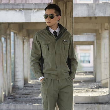 姬帝茫春秋中交第二公路工程局工作服套装长袖耐磨公路建设交通工衣